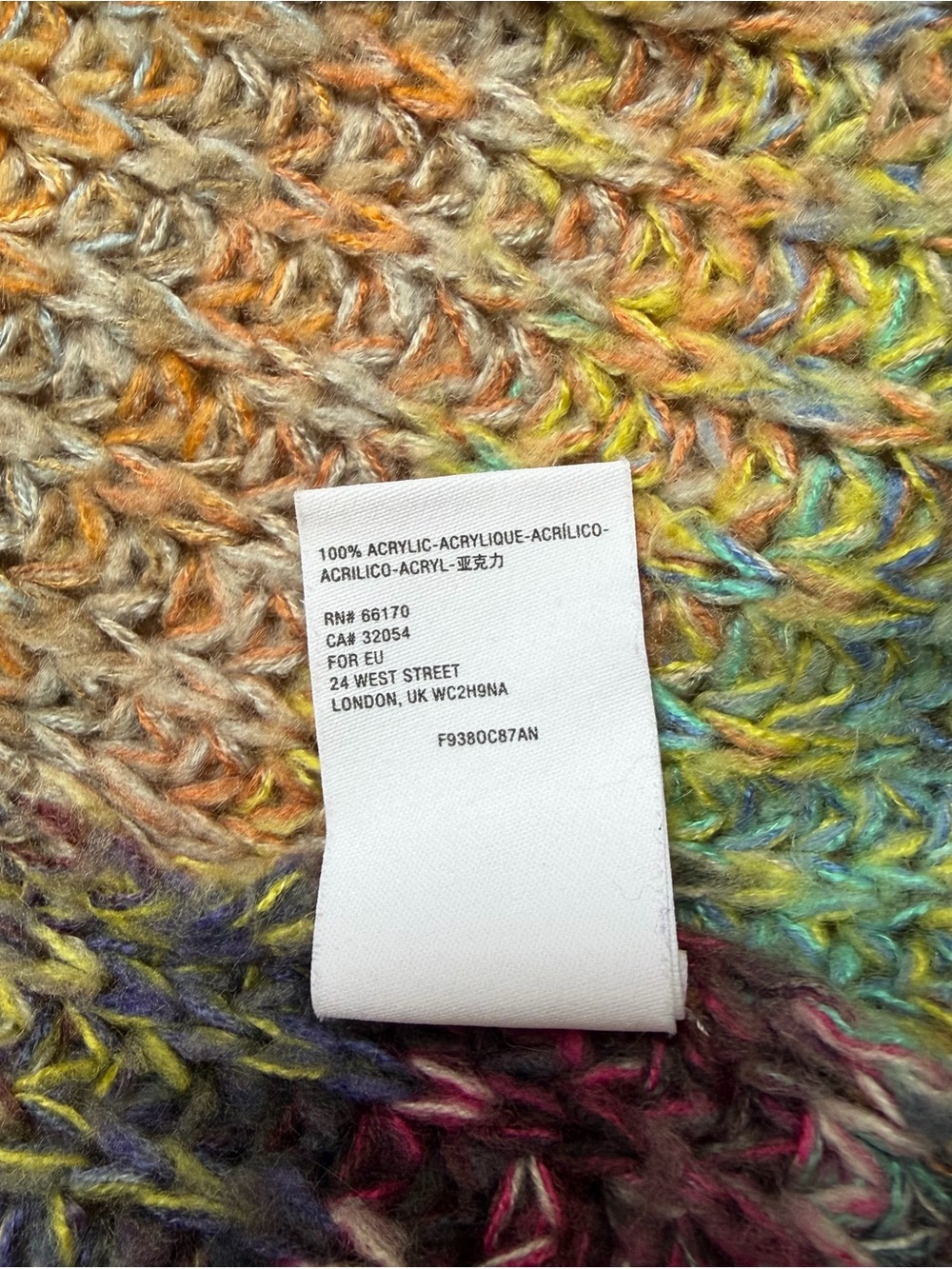 Anthropologie Rare Multicolor Open Front Shawl Collar Cardigan Sweater Small - Picture 6 of 8